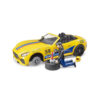 BRUDER - MASINA DE TEREN RAM 2500 SI MASINA DE CURSE ROADSTER - BR02504