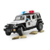 BRUDER - JEEP WRANGLER UNLIMITED RUBICON DE POLITIE CU SIRENA SI FIGURINA - BR02526