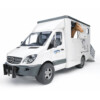 BRUDER - SPRINTER TRANSPORTOR DE ANIMALE MERCEDES BENZ CU UN CAL - BR02533