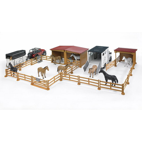 BRUDER - SPRINTER TRANSPORTOR DE ANIMALE MERCEDES BENZ CU UN CAL - BR02533