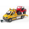 BRUDER - SPRINTER DE TRACTARE MERCEDES BENZ CU SIRENA SI VEHICUL - BR02535