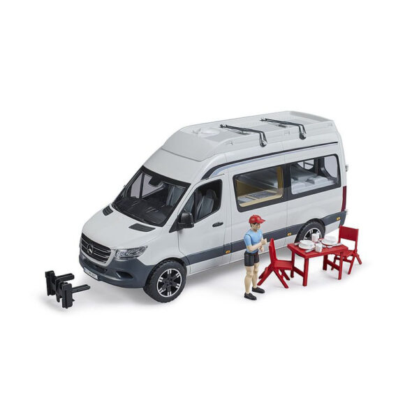 BRUDER - SPRINTER CAMPING MERCEDES BENZ CU SOFER - BR02672