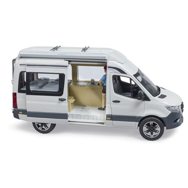 BRUDER - SPRINTER CAMPING MERCEDES BENZ CU SOFER - BR02672