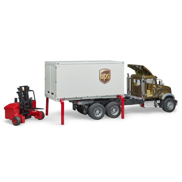 BRUDER - CAMION UPS MACK GRANITE CU STIVUITOR - BR02828