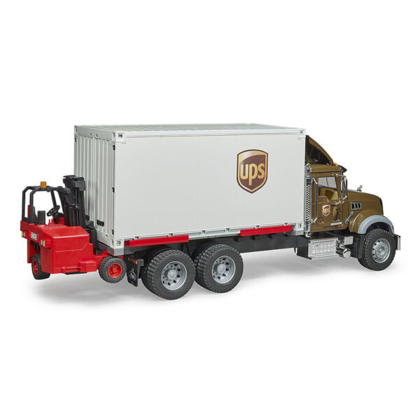 BRUDER - CAMION UPS MACK GRANITE CU STIVUITOR - BR02828
