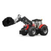 BRUDER - TRACTOR MASSEY FERGUSON 7624 CU INCARCATOR FRONTAL - BR03047