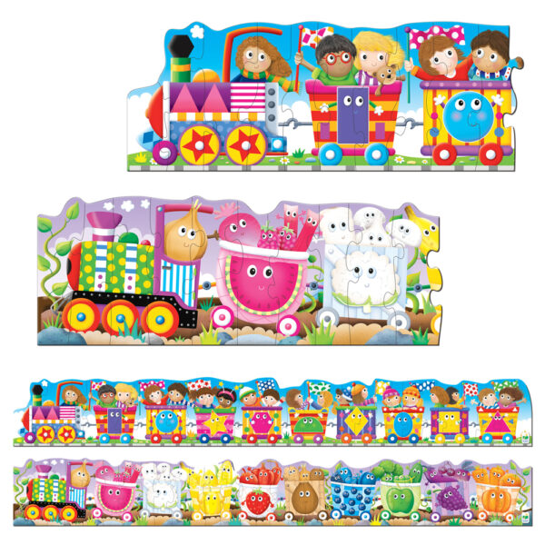 FF_dino_box SET 2 PUZZLE-URI TRENUL URIAS CU CULORI SI FORME - TLJ109564