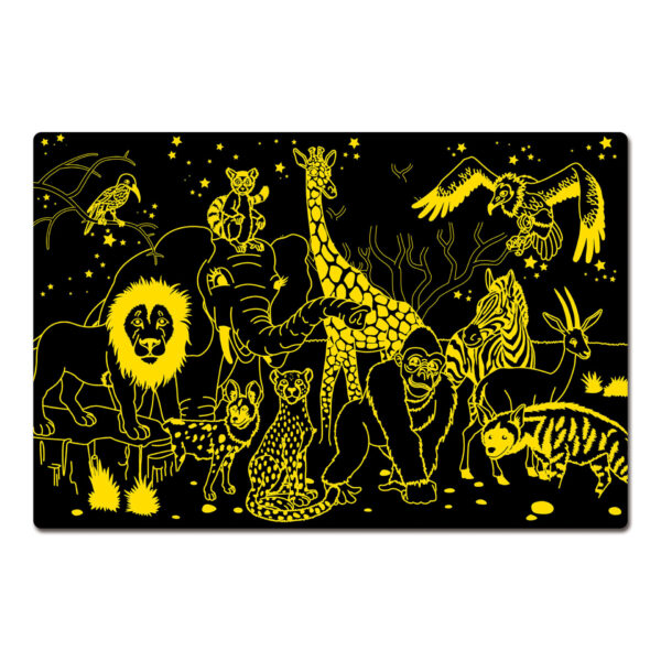 PUZZLE STRALUCESTE IN INTUNERIC - ANIMALE SALBATICE - TLJ115237