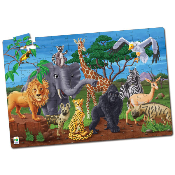 PUZZLE STRALUCESTE IN INTUNERIC - ANIMALE SALBATICE - TLJ115237