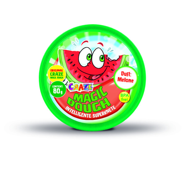 16435_Craze_Magic_Dough_Fantastic_Fruits_Wassermelone_front PLASTILINA MAGICA - AROMA DE FRUCTE