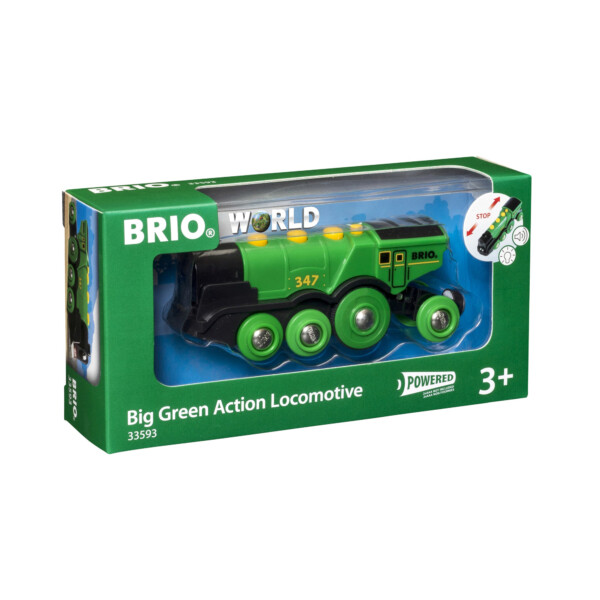 Locomotive Brio 8WD N°33249 - Verte Rechargeable - Vintage 2006 - Très Rare