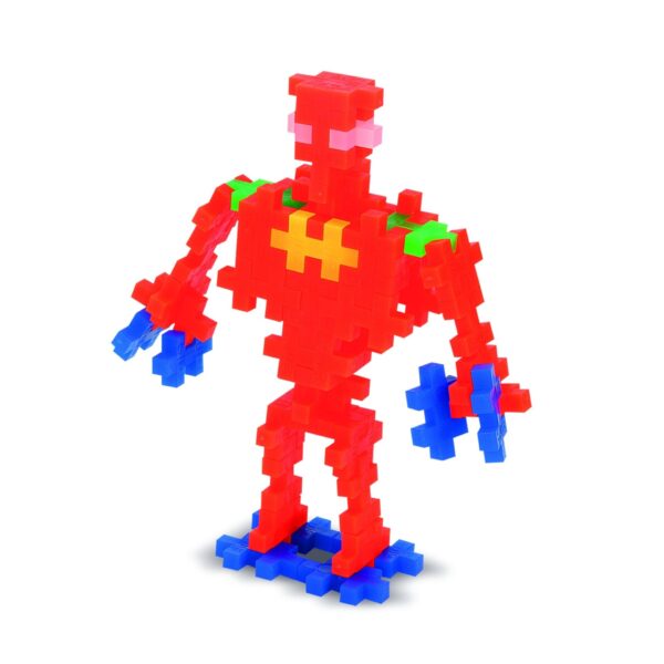 3726_neon_robot_red Plus Plus Neon Roboti - 170 Piese - PP3726