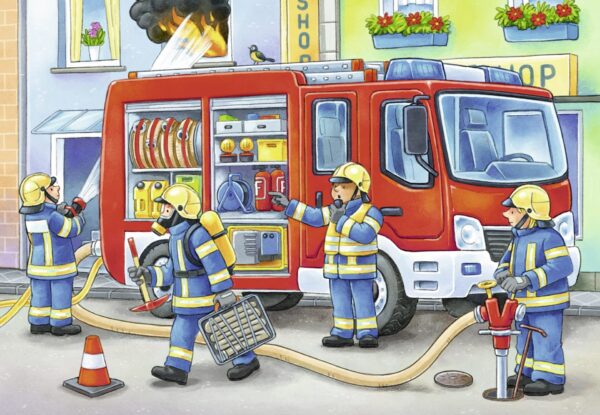 PUZZLE PLASTIC POMPIERI, 12 PIESE - RVSPC05613