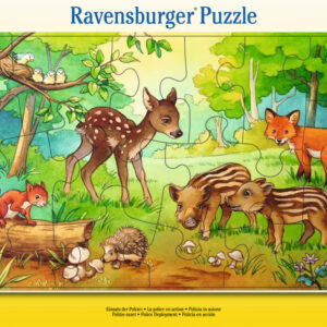 PUZZLE PUIUTI DE ANIMALE IN PADURE
