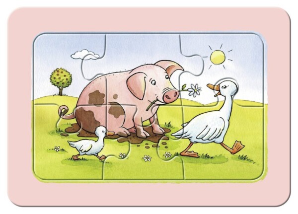 PUZZLE ANIMALELE BUNI PRIETENI, 3X6 PIESE - RVSPC06571