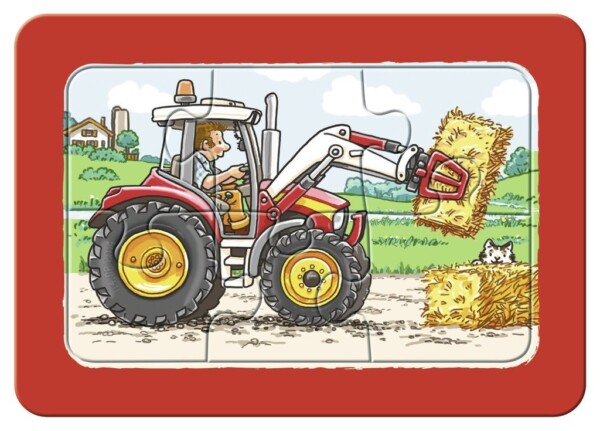 PUZZLE EXCAVATOR, TRACTOR SI BASCULANTA, 3X6 PIESE - RVSPC06573