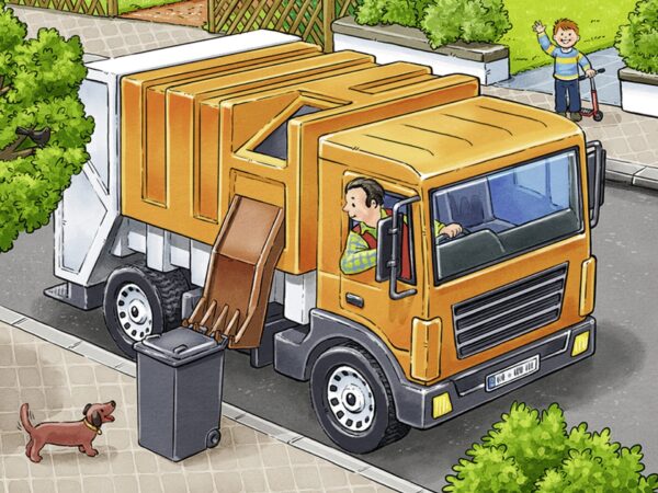 PUZZLE IN CUTIE VEHICULE, 12 PIESE - RVSPC07406