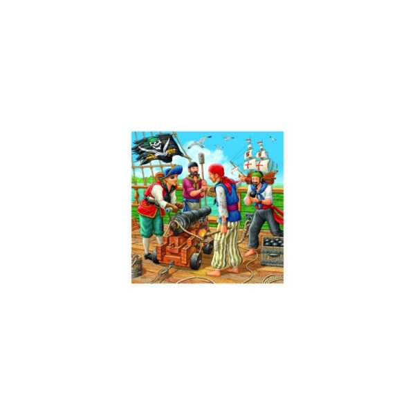 PUZZLE AVENTURILE PIRATILOR, 3x49 PIESE - RVSPC08030