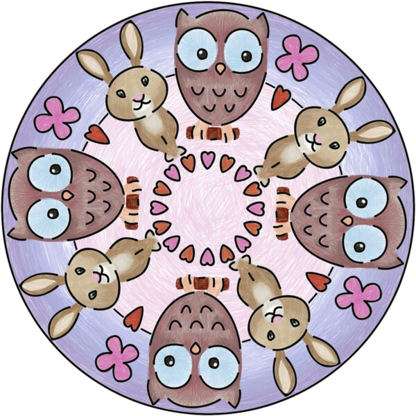 SET DE CREATIE MINI MANDALA CU ANIMALE - RVSAC29766