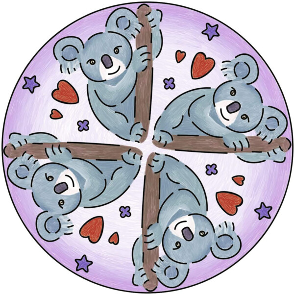 SET DE CREATIE MINI MANDALA CU ANIMALE - RVSAC29766