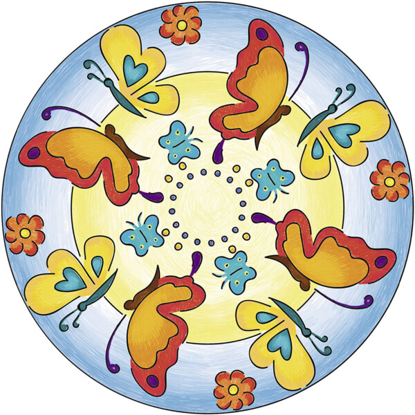 SET DE CREATIE MANDALA FLORI SI FLUTURI - RVSAC29809