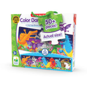 PUZZLE LUNG DE PODEA - DINOZAURI COLORATI