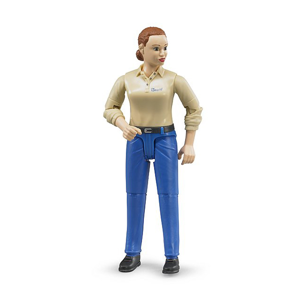 BRUDER - FIGURINA FEMEIE CU PANTALONI ALBASTRI
