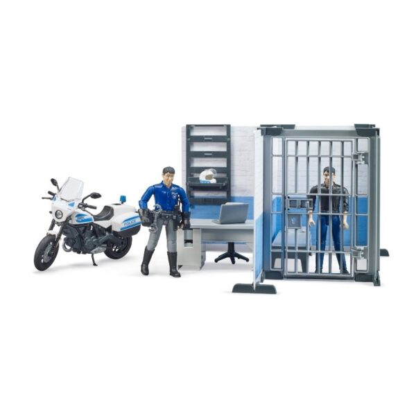 BRUDER - STATIE DE POLITIE CU MOTOCICLETA - BR62732