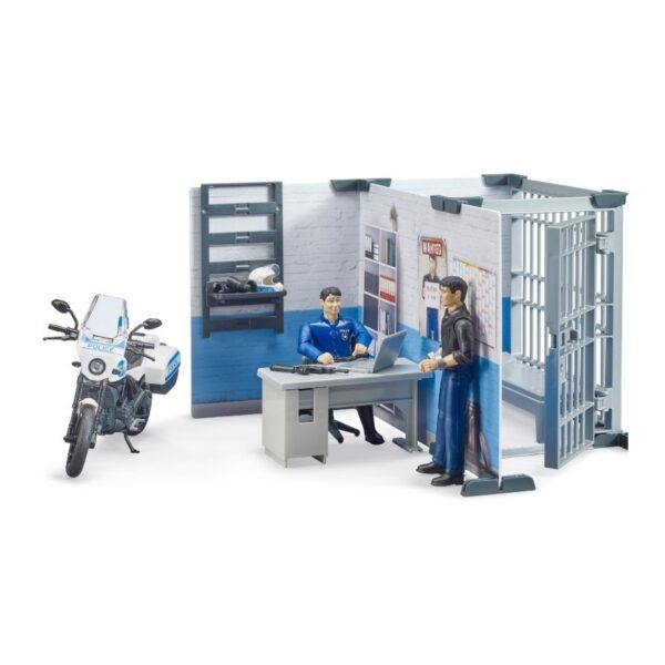 BRUDER - STATIE DE POLITIE CU MOTOCICLETA - BR62732