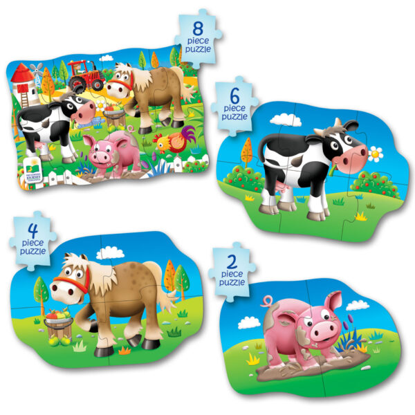 SET PRIMELE MELE 4 PUZZLE-URI FERMA - TLJ627419