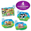 SET PRIMELE MELE 4 PUZZLE-URI FERMA - TLJ627419