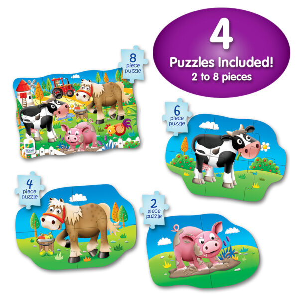 SET PRIMELE MELE 4 PUZZLE-URI FERMA - TLJ627419