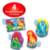 SET PRIMELE MELE 4 PUZZLE-URI DINOZAURI - TLJ629277