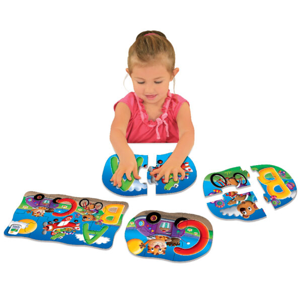 SET PRIMELE MELE 4 PUZZLE-URI ABC - ENG - TLJ631492