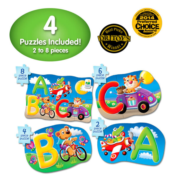 SET PRIMELE MELE 4 PUZZLE-URI ABC - ENG - TLJ631492