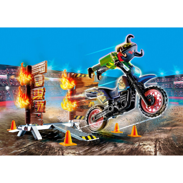 STUNT SHOW - MOTOCICLETA CU PERETE DE FOC - PM70553