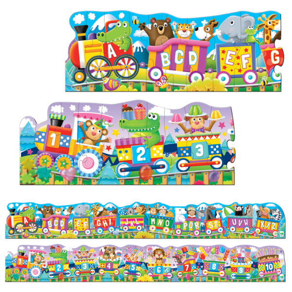 SET 2 PUZZLE-URI TRENUL URIAS CU NUMERE SI LITERE - ENG - TLJ854631