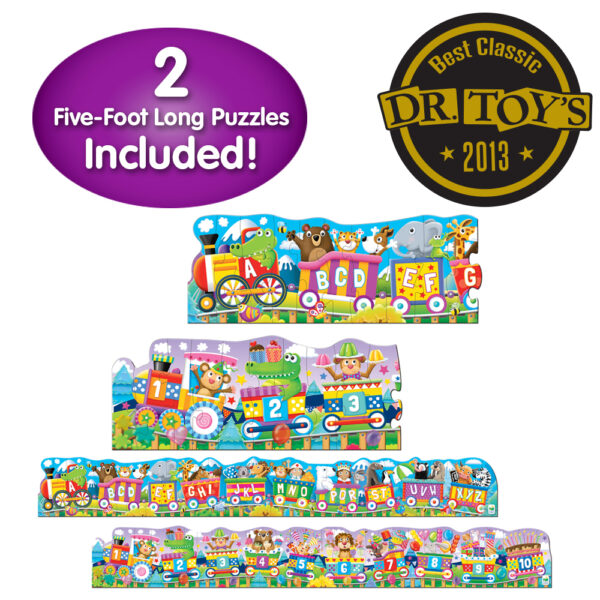 SET 2 PUZZLE-URI TRENUL URIAS CU NUMERE SI LITERE - ENG - TLJ854631