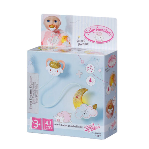 BA_704219B_packaging_derivative_72_DPI_RGB Baby Annabell - Suzeta cu lumina si cantece 43 cm - ZF704219