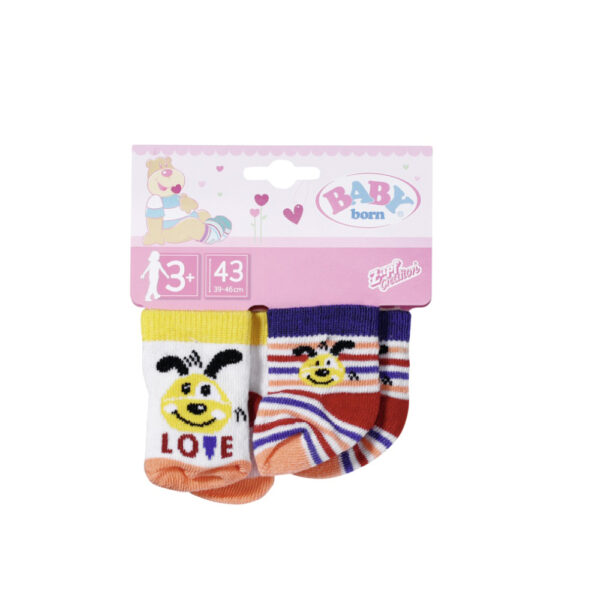 Bb_828304B_831755_packaging_derivative_72_DPI_RGB BABY born - Set 2 perechi sosete 43 cm diverse modele - ZF831755