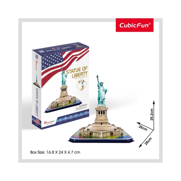 PUZZLE 3D STATUIA LIBERTATII (NIVEL MEDIU 39 PIESE) - CUC080h
