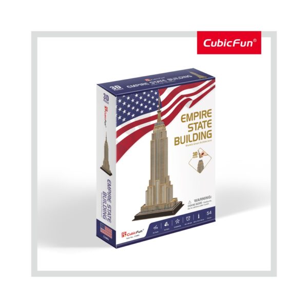PUZZLE 3D EMPIRE STATE BUILDING (NIVEL MEDIU 54 PIESE)