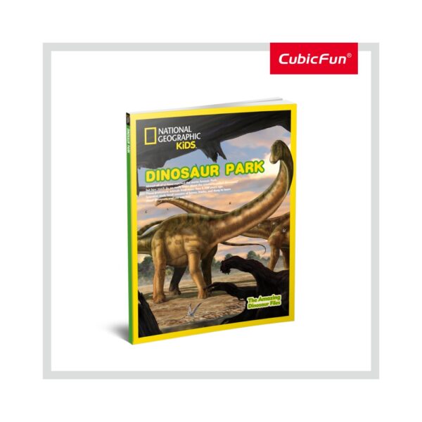 PUZZLE 3D+BROSURA-PARCUL DINOZAURILOR 43 PIESE - CUDS0973h