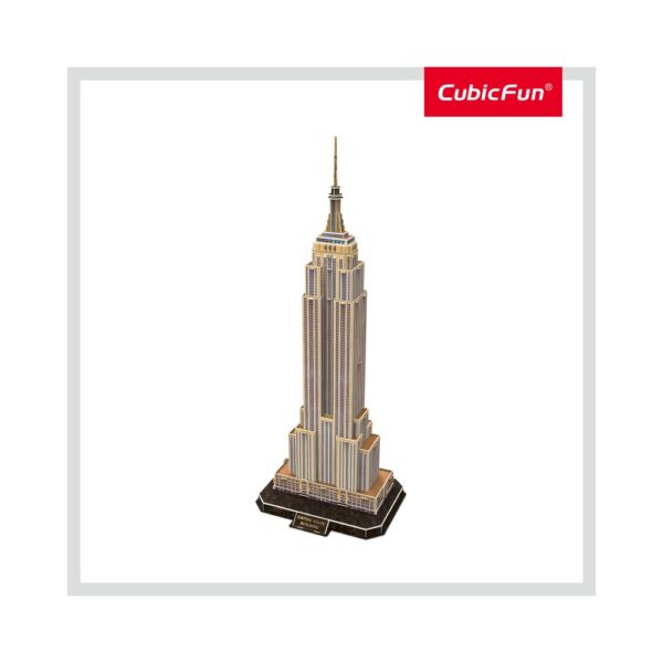 PUZZLE 3D+BROSURA-EMPIRE STATE BUILDING 66 PIESE - CUDS0977h