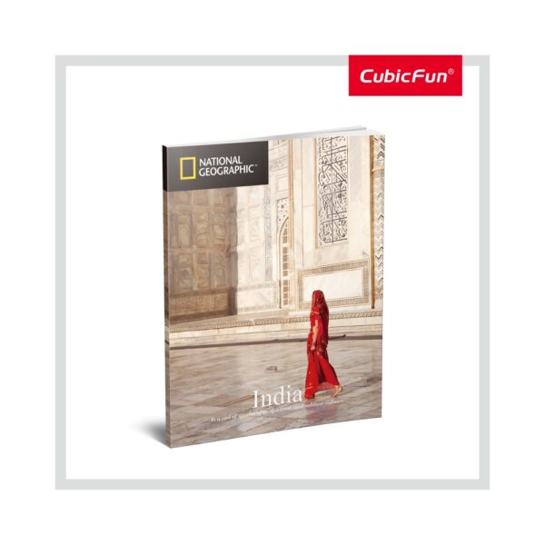 PUZZLE 3D+BROSURA-TAJ MAHAL 87 PIESE - CUDS0981h