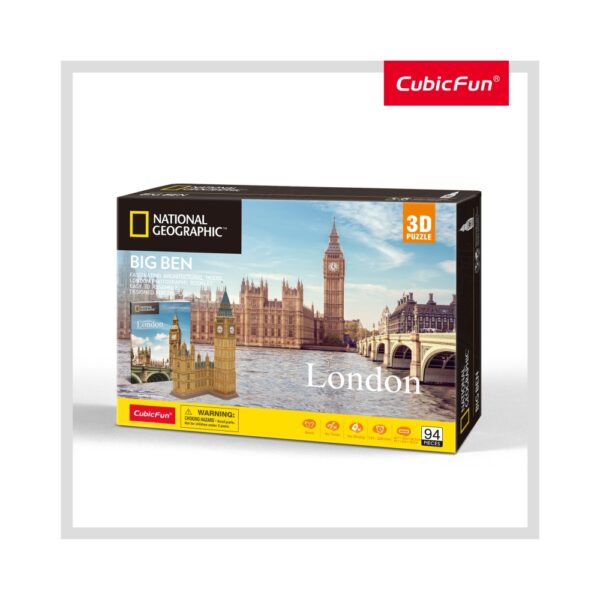 PUZZLE 3D+BROSURA-BIG BEN 117 PIESE