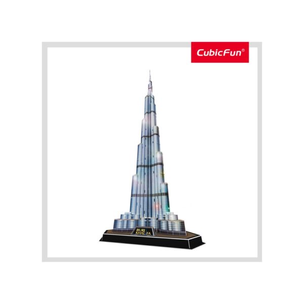 PUZZLE 3D LED BURJ KHALIFA 136 PIESE - CUL133h