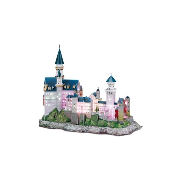PUZZLE 3D LED CASTELUL NEUSCHWANSTEIN 128 PIESE - CUL174h