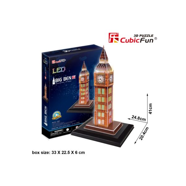 PUZZLE 3D LED BIG BEN 28 PIESE - CUL501h