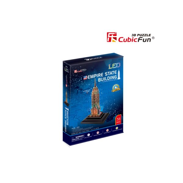 PUZZLE 3D LED EMPIRE STATE BUILDING 38 PIESE